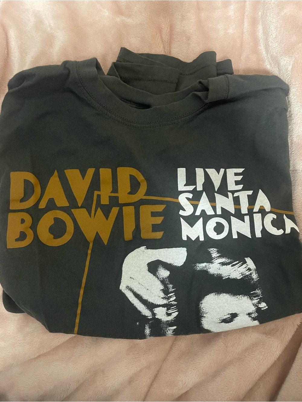 David Bowie Live Santa Monica Graphic Tee - Black